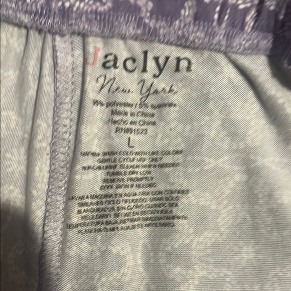 Like New Purple Long Sleeve Buttoned PJ Set - Picture 4 of 6